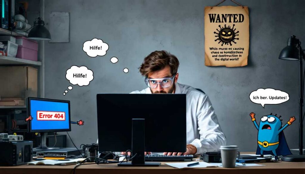 Ein Techniker, der an einem Computer arbeitet, um Hardware-Probleme zu beheben.